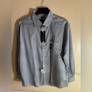 Pronto Uomo Blue Long Sleeve Button Up Shirt Men’s Size 17 or 34/35